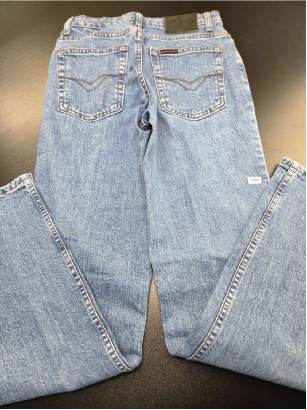 Harley-Davidson Women's Straight Leg Jeans Medium Wash Denim Motorcycle #891